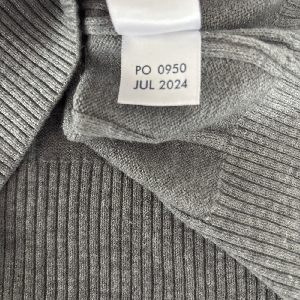 Lake Grey Ribbed Button Up Cardigan Sweater - Picture 5 of 10